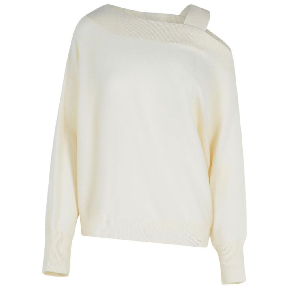 Colorush 'Margot' White Cashmere Sweater Women